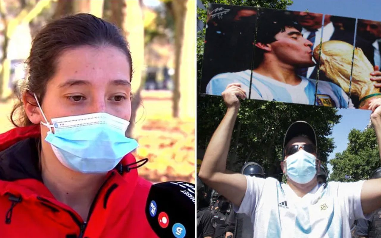 Paula Dapena'dan Maradona'ya olay protesto: Ölüm tehditeri alıyorum