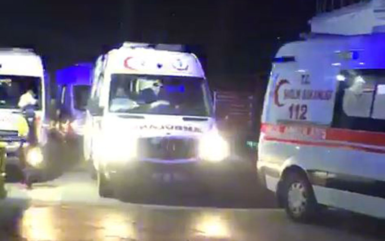 Vakaların arttığı Trabzon'da pandemi hastanesi önünde korkutan ambulans yoğunluğu!