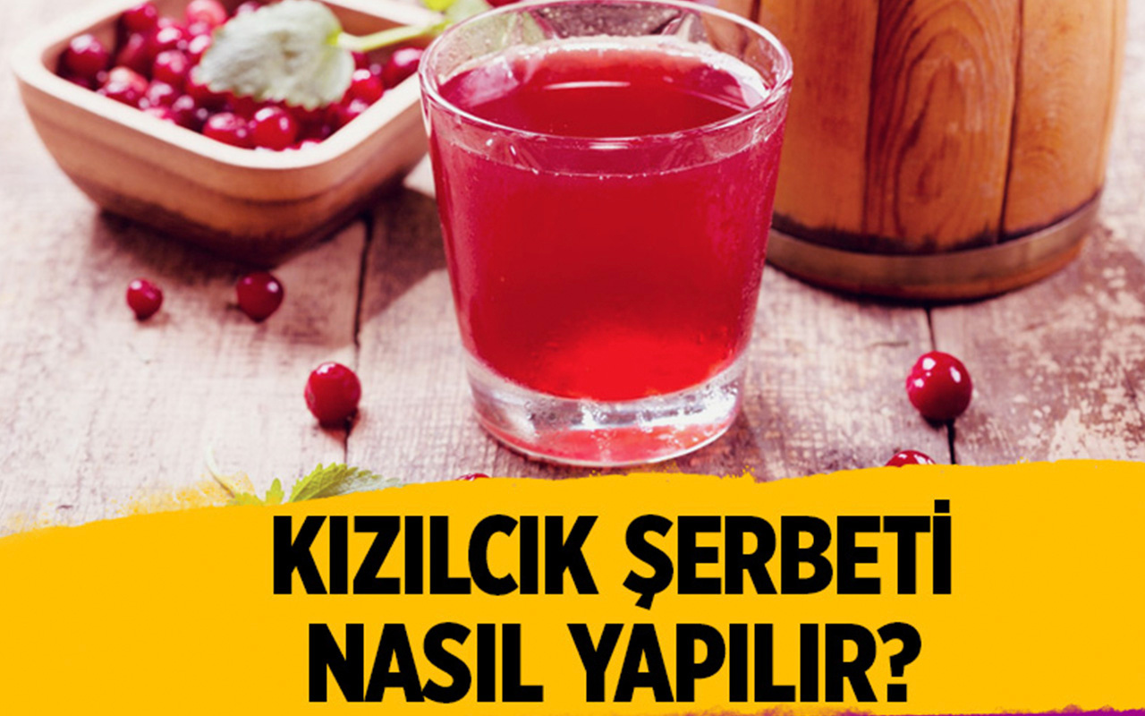 Kızılcık şerbeti nasıl yapılır faydaları saymakla bitmiyor!