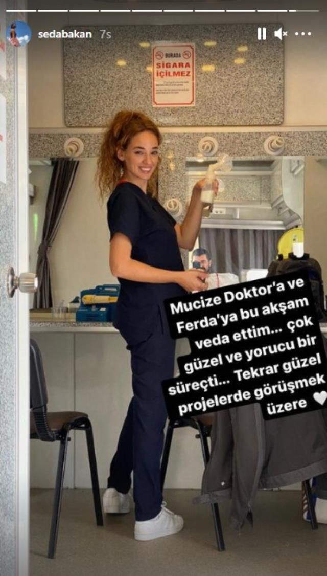 Mucize Doktor dizisine Seda Bakan veda etti Instagram'dan paylaştı