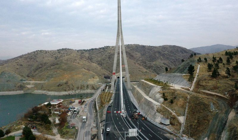 6 sene önce yapımına başlanan Kömürhan Köprüsü tamamlandı işte son hali