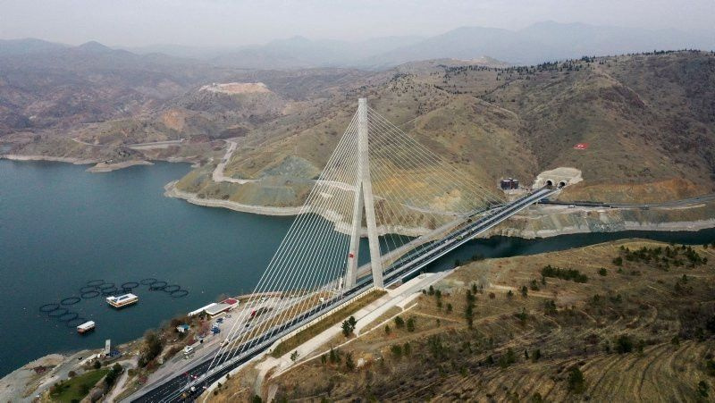 6 sene önce yapımına başlanan Kömürhan Köprüsü tamamlandı işte son hali