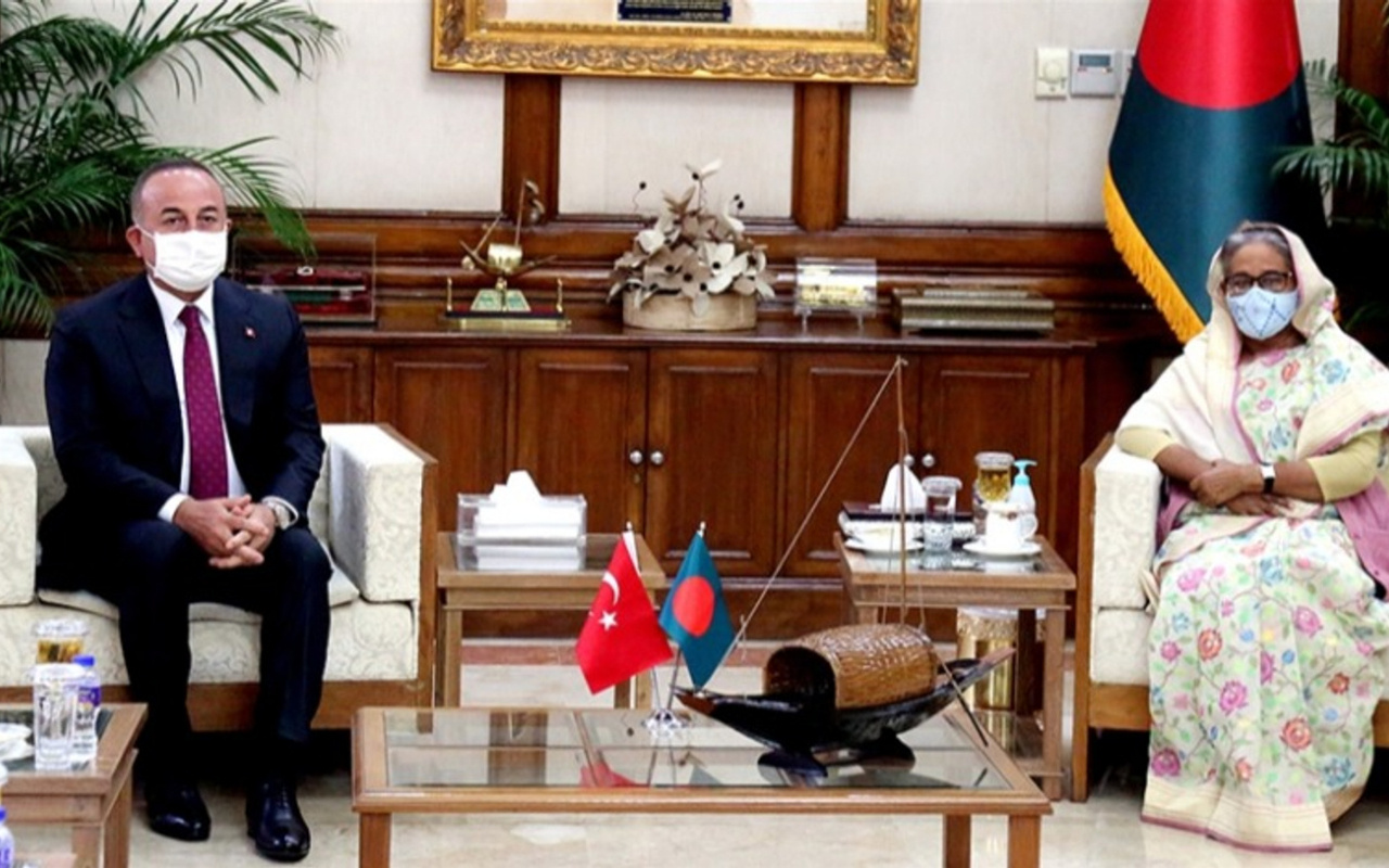 Bakan Mevlüt Çavuşoğlu, Bangladeş Başbakanı Hasina ile görüştü