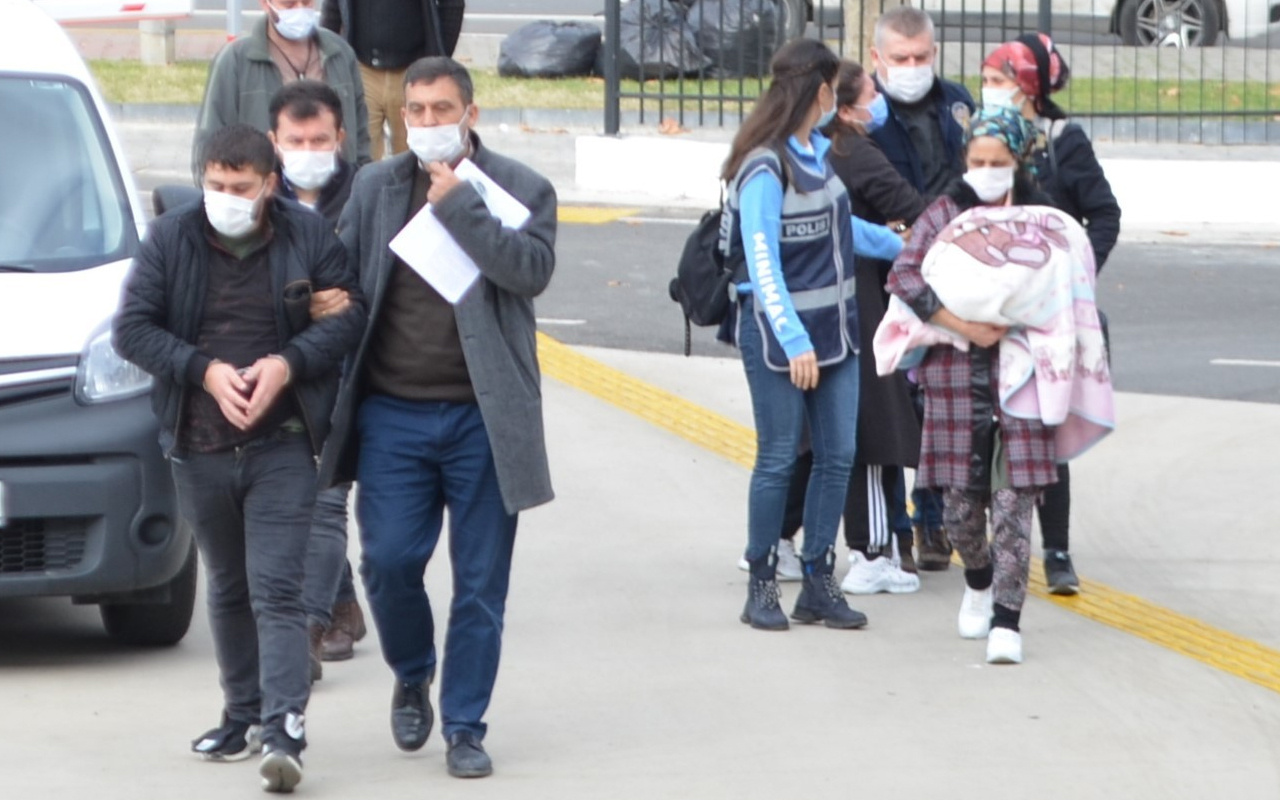 Tekirdağ'da 20 günlük bebeği evde bıraktılar! 2 polisi yaraladılar