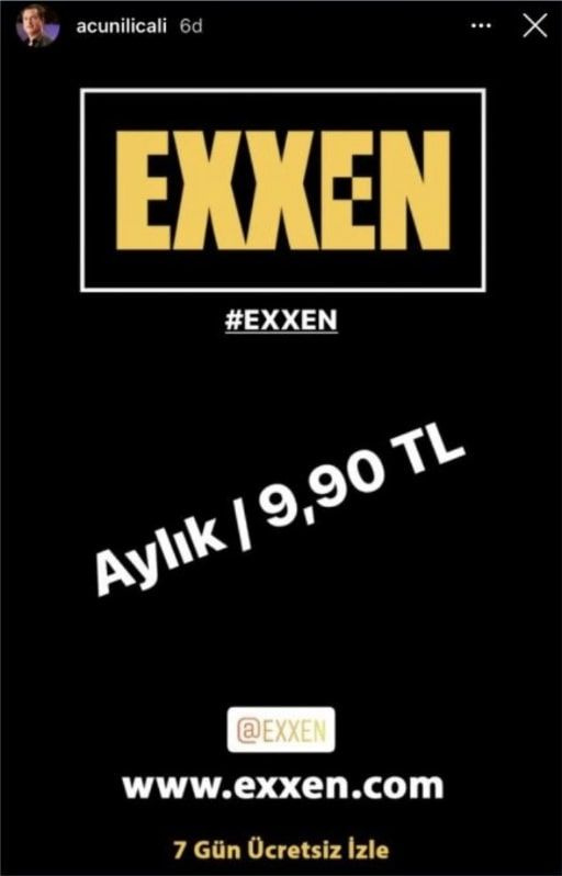 Acun Ilıcalı Exxen'in kaç para olduğunu açıkladı bakın hangi yapımlar var