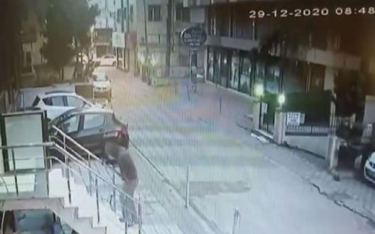 Maltepe'de Aylin Sözer'i öldüren katil Kemal Ayyıldız'ın binaya giriş anı kamerada