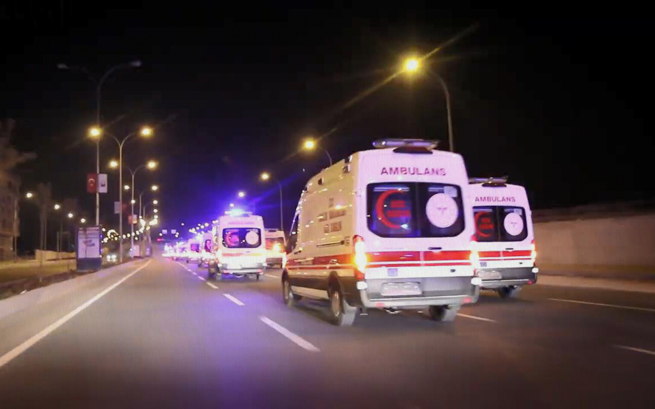 Şanlıurfa'ya siren çalarak giren 38 ambulans şoförüne soruşturma