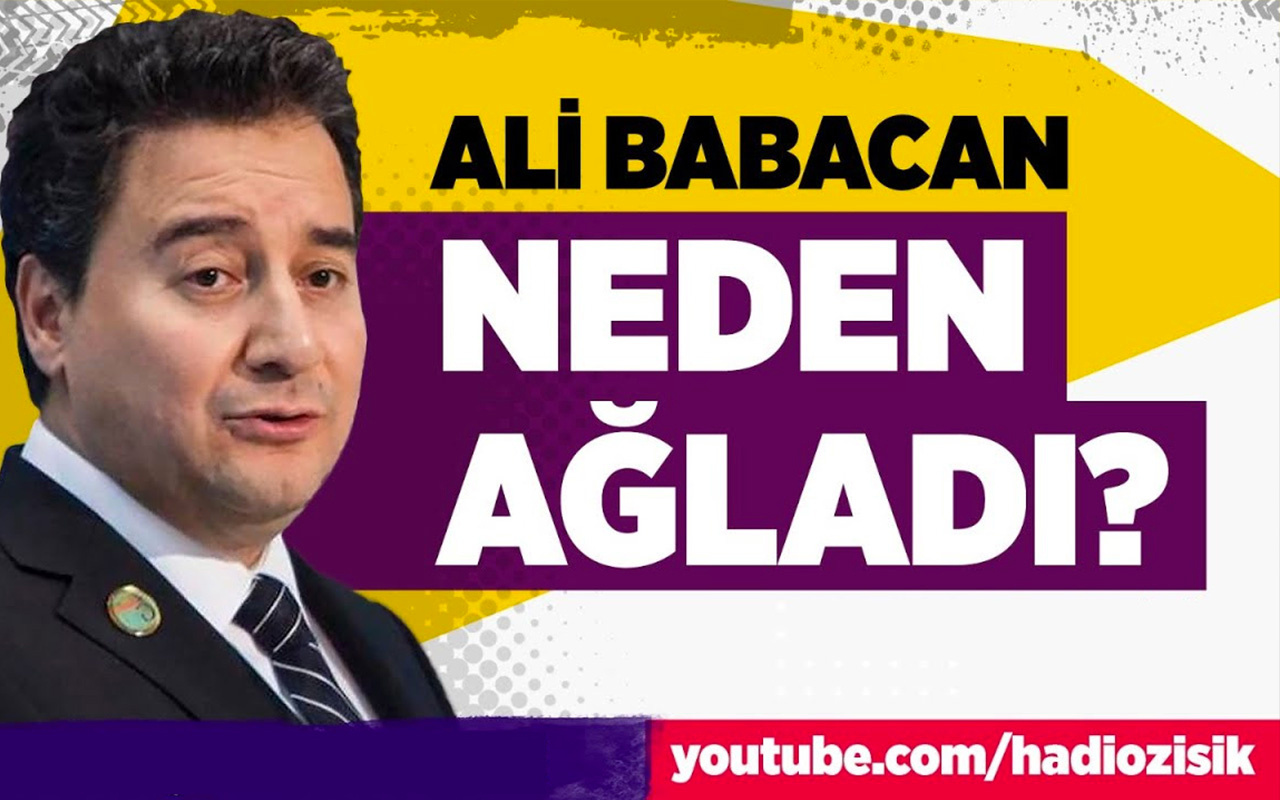 Ali Babacan neden ağladı?
