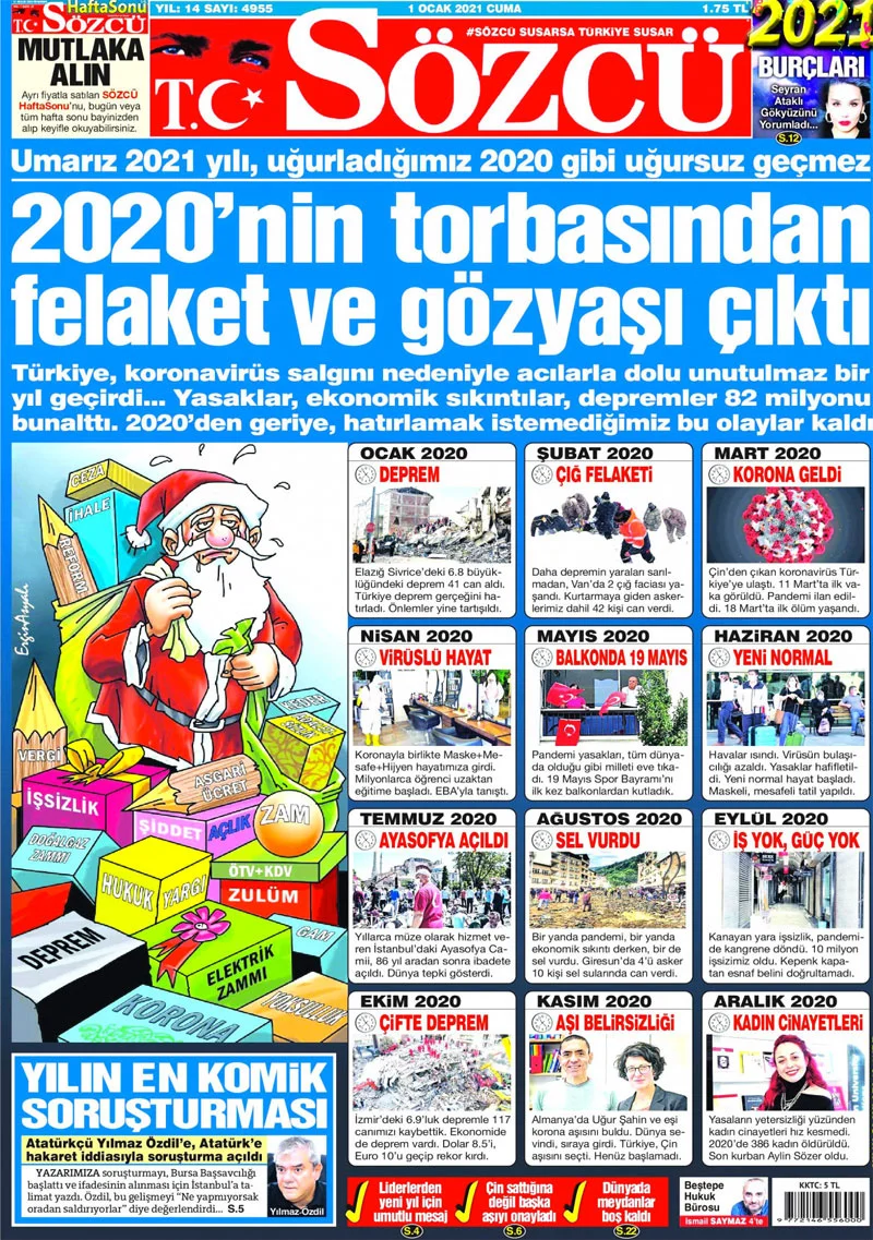 Sozcu Gazetesi Ayasofya Nin Acilisini 2020 Nin Felaketleri Arasinda Gosterdi Twitter Yikildi Internet Haber