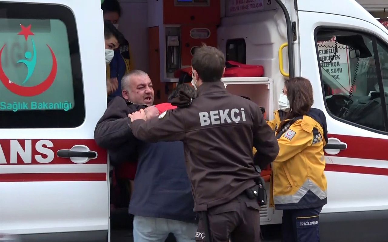 Zonguldak'ta bir kişi yere düşüp kendine zarar verdi! Zor anlar yaşattı