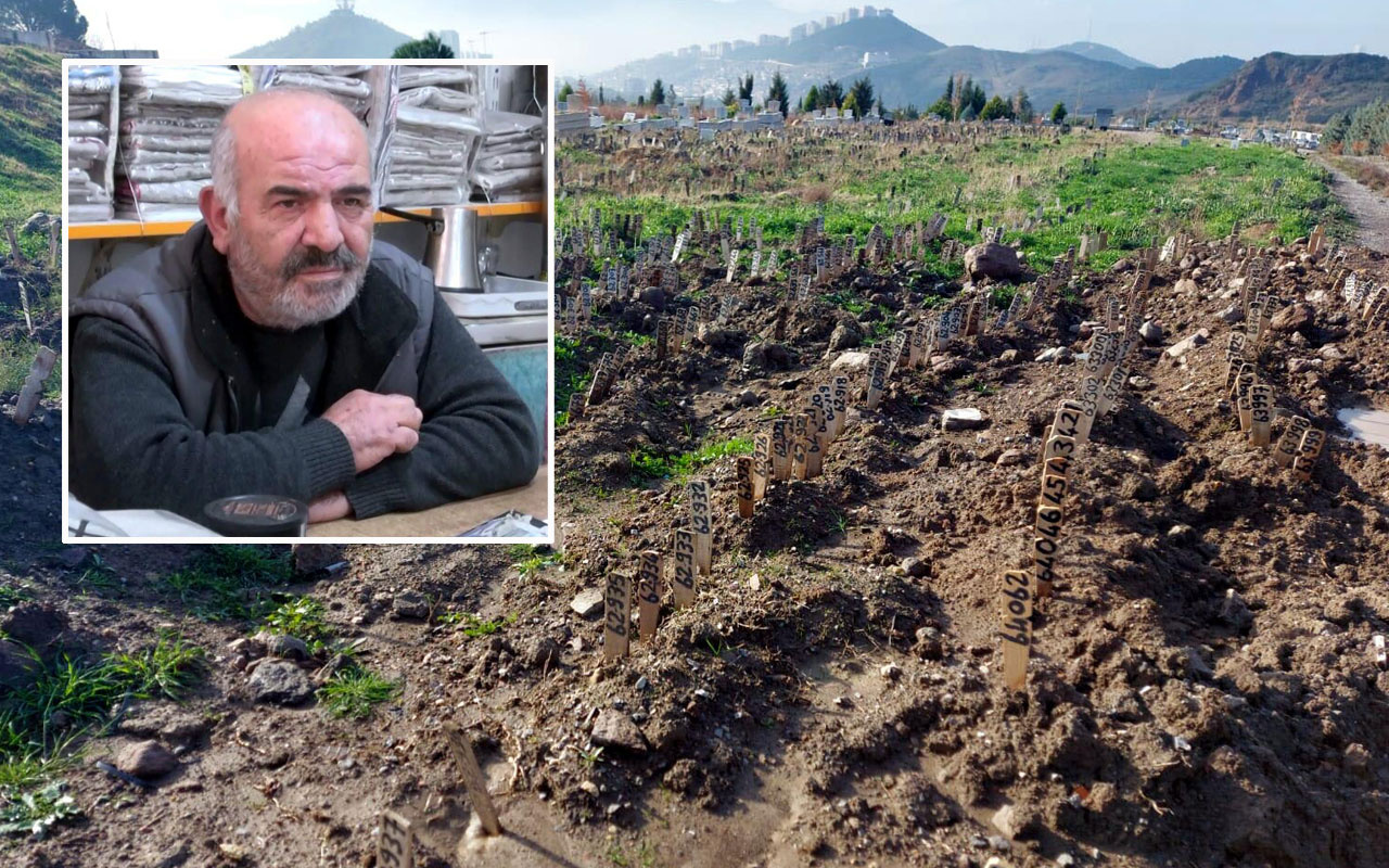 İzmir'de baba 2 dönümlük mezarlıkta 15 yıl önce öldürdülen oğlunun mezarını arıyor