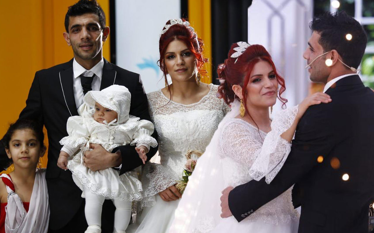 ATV Esra Erol'da 10 yıllık 2 çocuklu çiftin nikahı kıyıldı hayali gerçek oldu