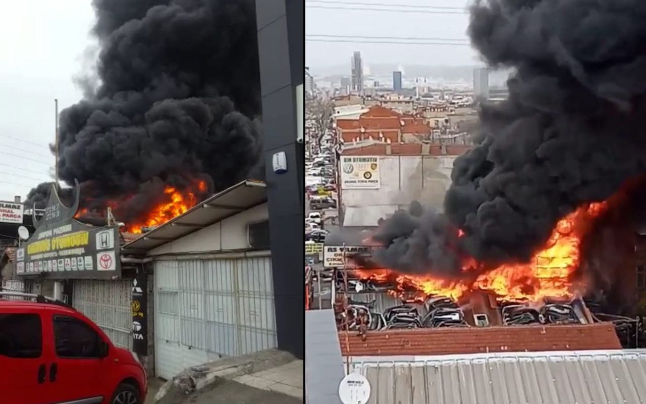 Bursa'da yangın dehşeti! Dumanlar şehrin birçok yerinden görüldü