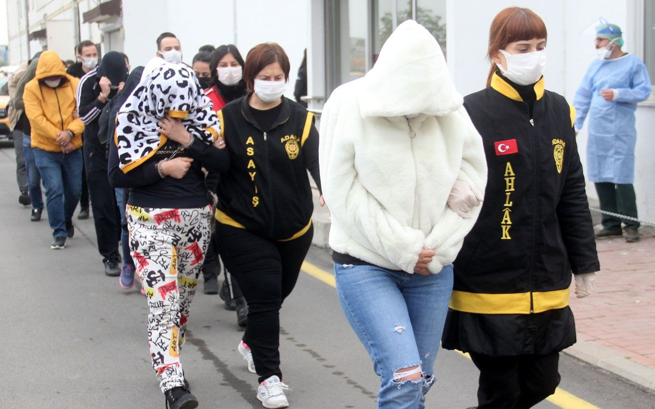 Adana’da şafak vakti fuhuş operasyonu: 5'i kadın 14 kişi gözaltına alındı