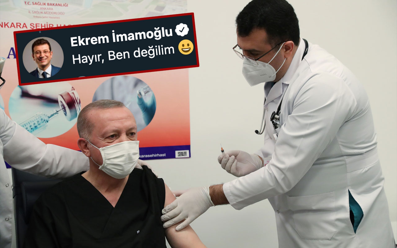 Cumhurbaşkanı Erdoğan'a aşıyı yapan doktorun kim olduğu ortaya çıktı! Ekrem İmamoğlu mu?