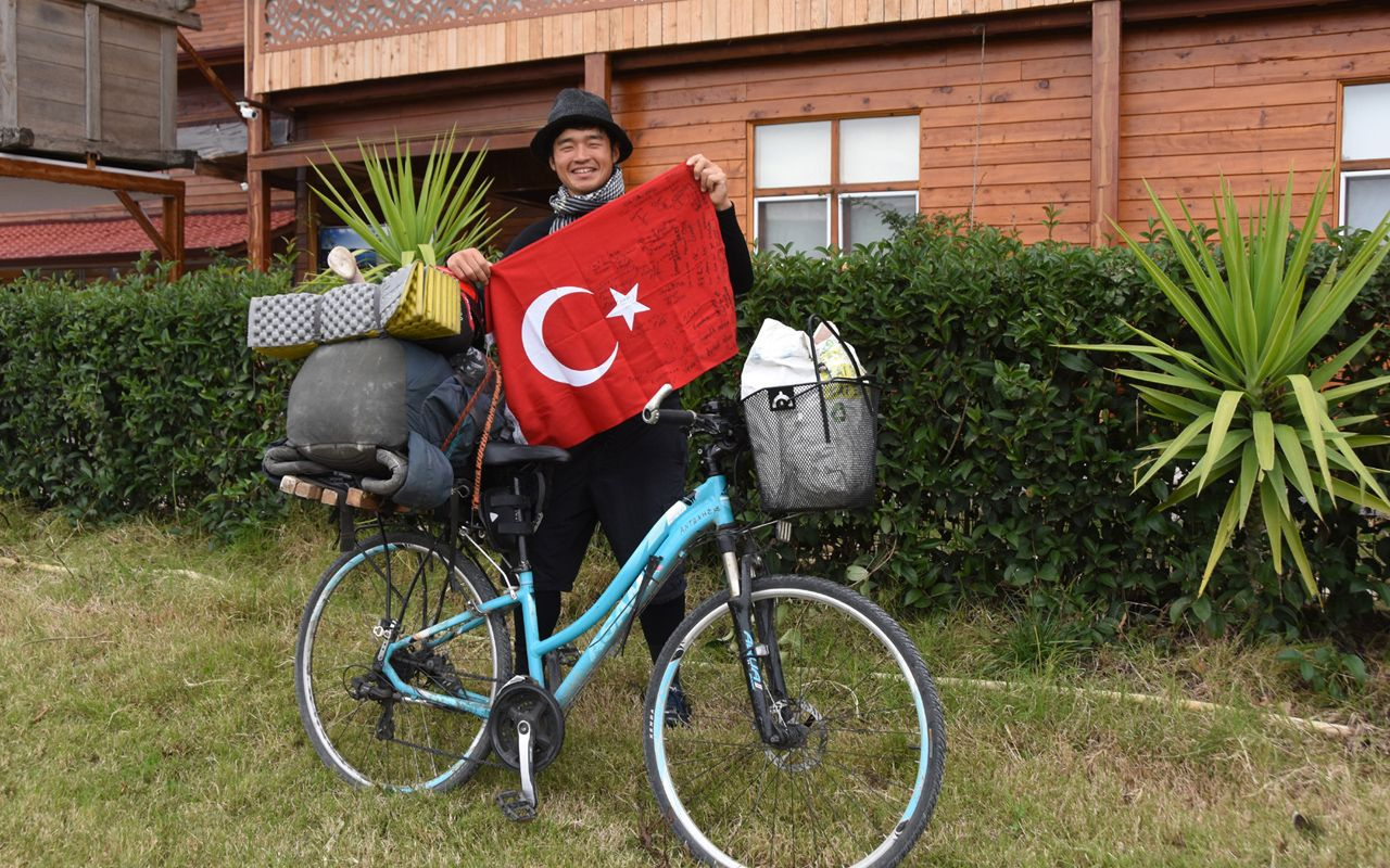Bisikletiyle dünyayı gezdi! Japon fotoğrafçı Türkiye'ye hayran kaldı