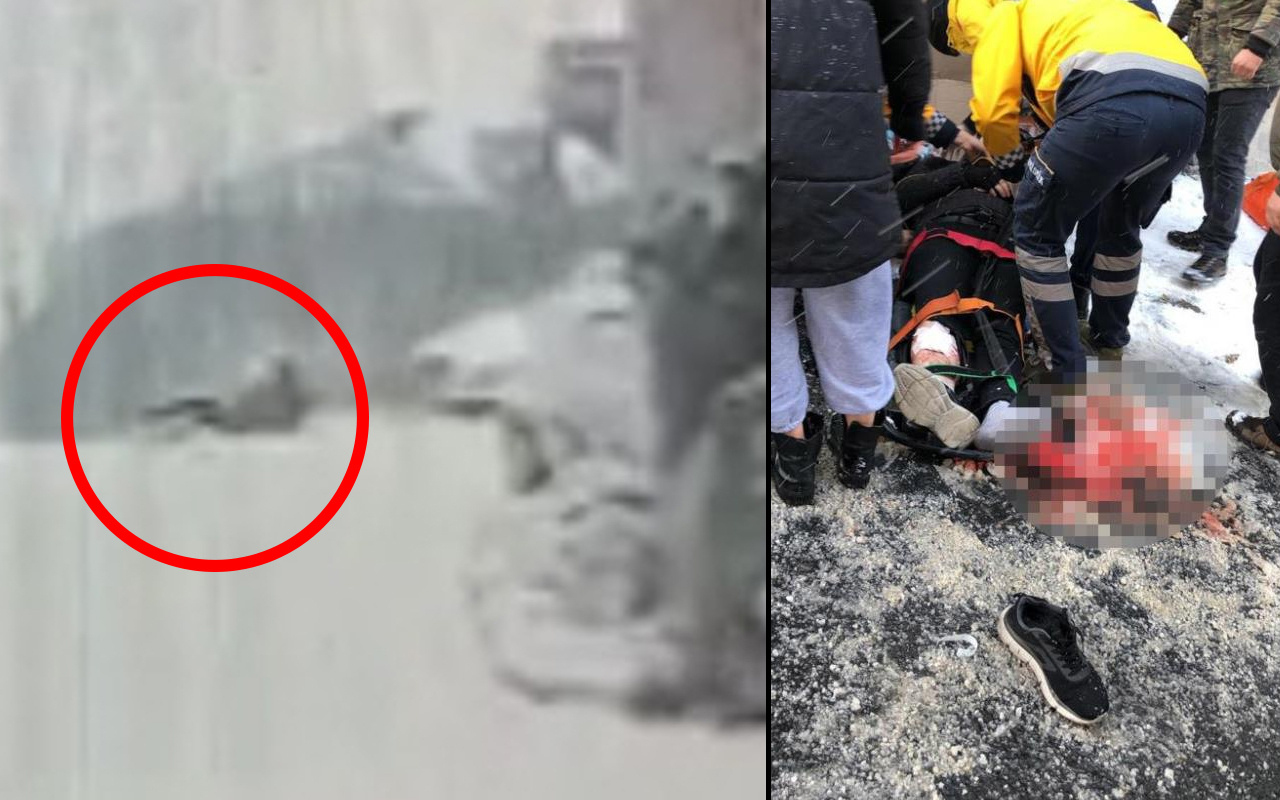 İstanbul'da kar dehşeti yaşattı! Buzlanan yolda düşen adamı otomobil ezdi