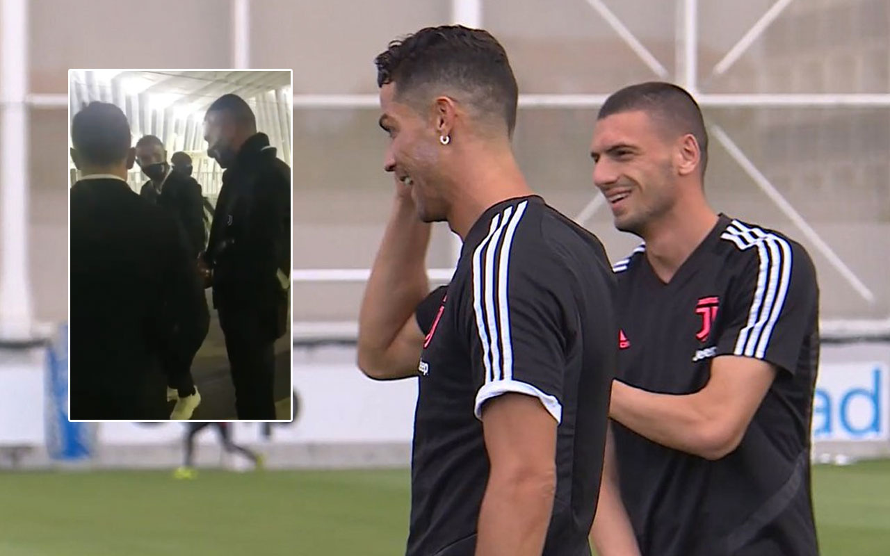 Cristiano Ronaldo, Merih Demiral'ı dans ettirmeye çalıştı