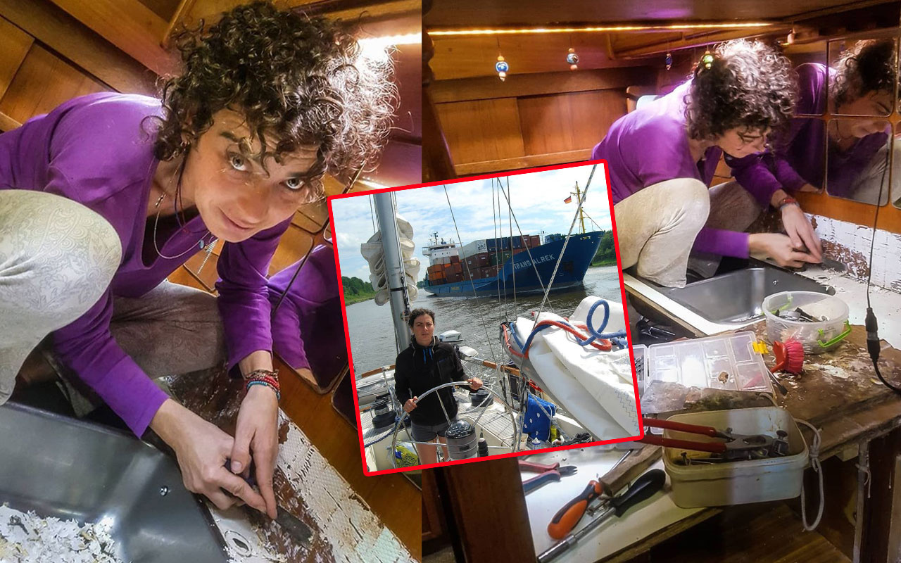 Yeşim Büber ikizleriyle tekne hayatını anlattı 11 yıldır teknede yaşıyor