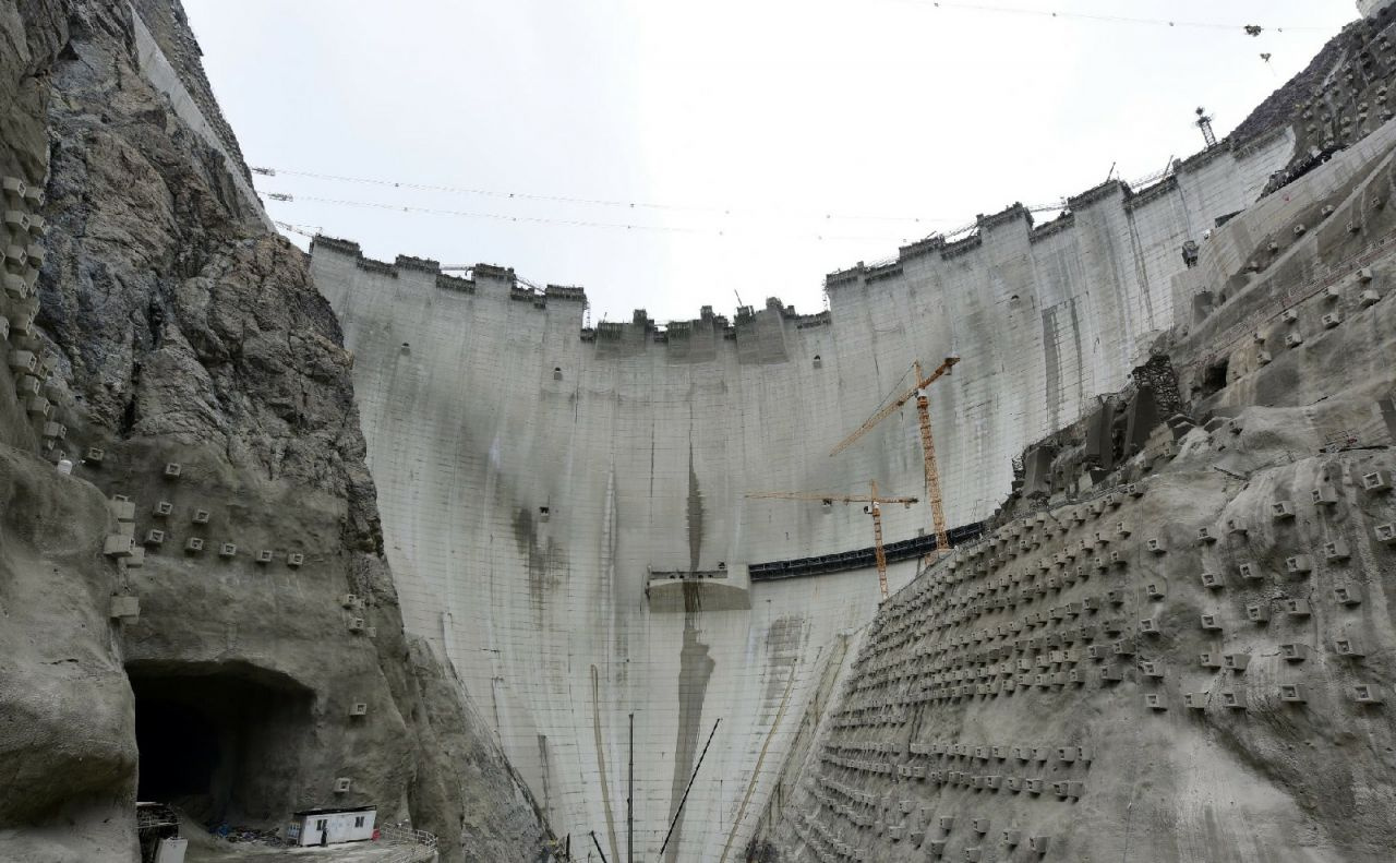 Artvin Yusufeli Barajı gövde inşaatının yüzde 96'sı tamamlandı