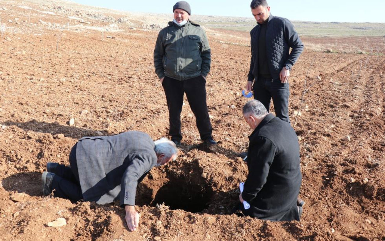 Şanlıurfa’da depremler sonrası oluşan obruk korkuttu