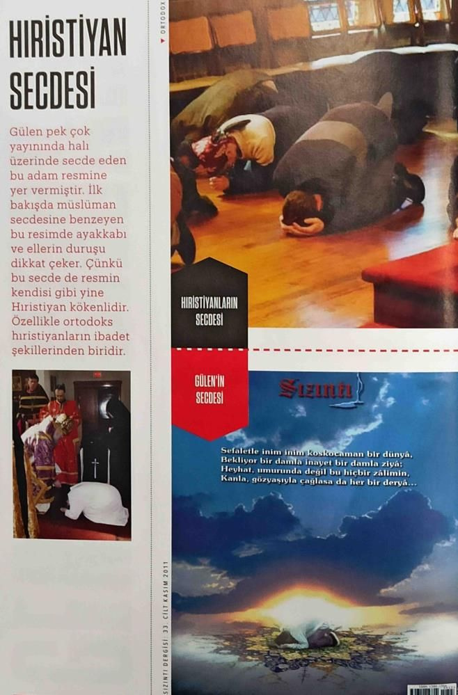 FETÖ lideri Gülen'in hareketlerinde Hristiyanlık ritüelleri!