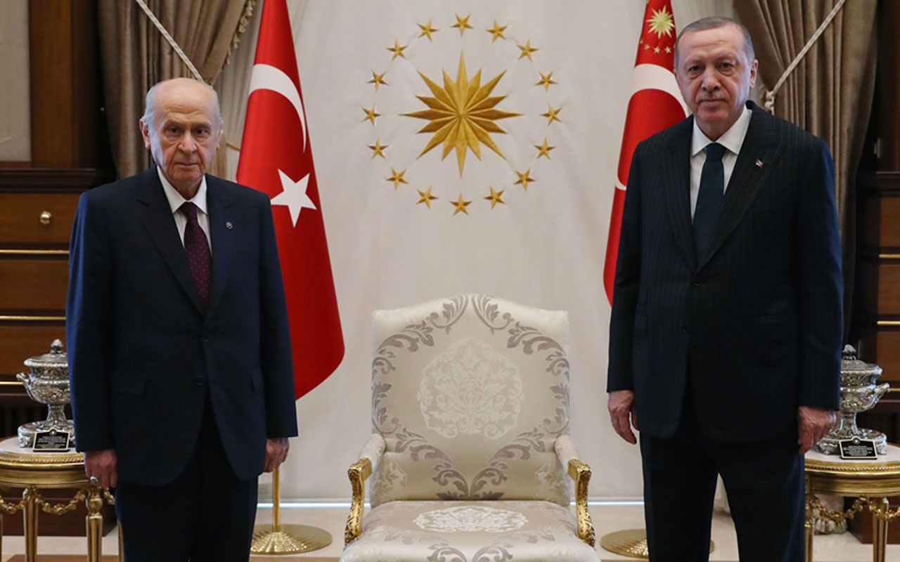 Cumhurbaşkanı Erdoğan ve Bahçeli arasındaki görüşme başladı