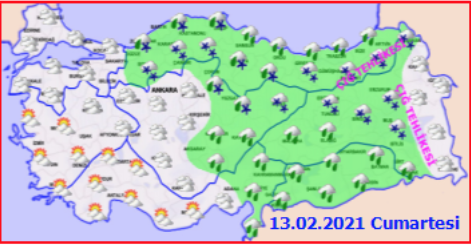 İstanbul'a Meteoroloji'den kar müjdesi! 13 Şubat cumartesi yoğun kar geliyor!