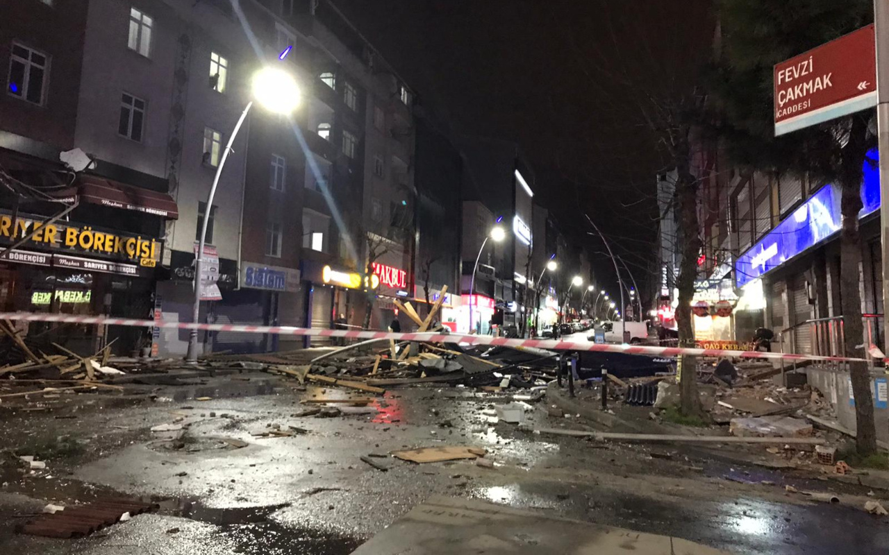 Meteorolojinin uyardığı fırtına İstanbul'u vurdu