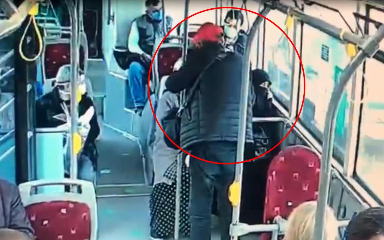İzmir'de çarşaflı kadına saldırdı! Tepki çeken görüntüler ortaya çıktı