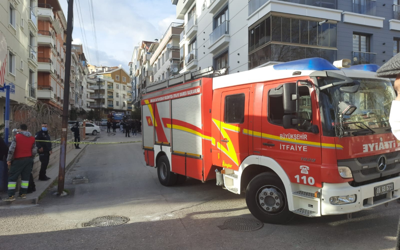 Ankara'da 3 katlı binada doğal gaz patlaması