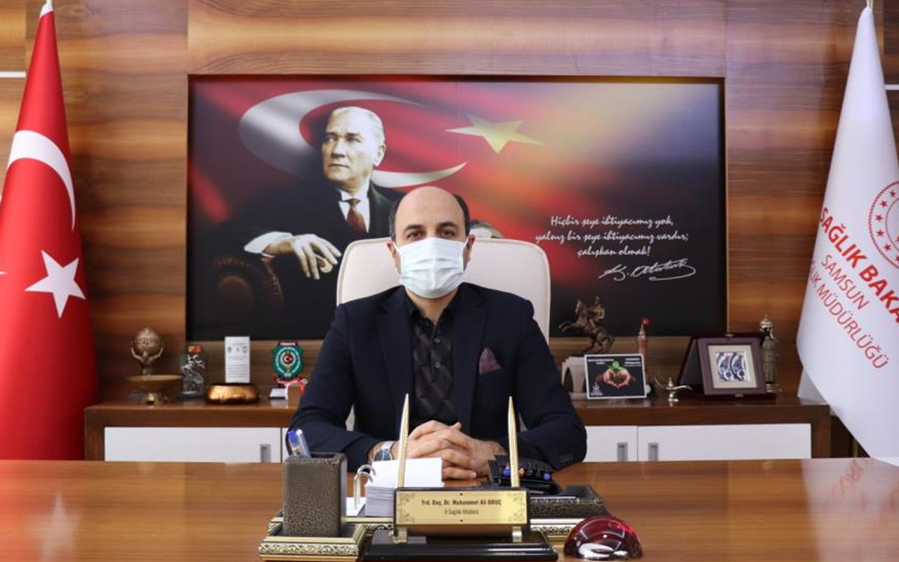 Samsun İl Sağlık Müdürü Muhammet Ali Oruç'tan kötü haber