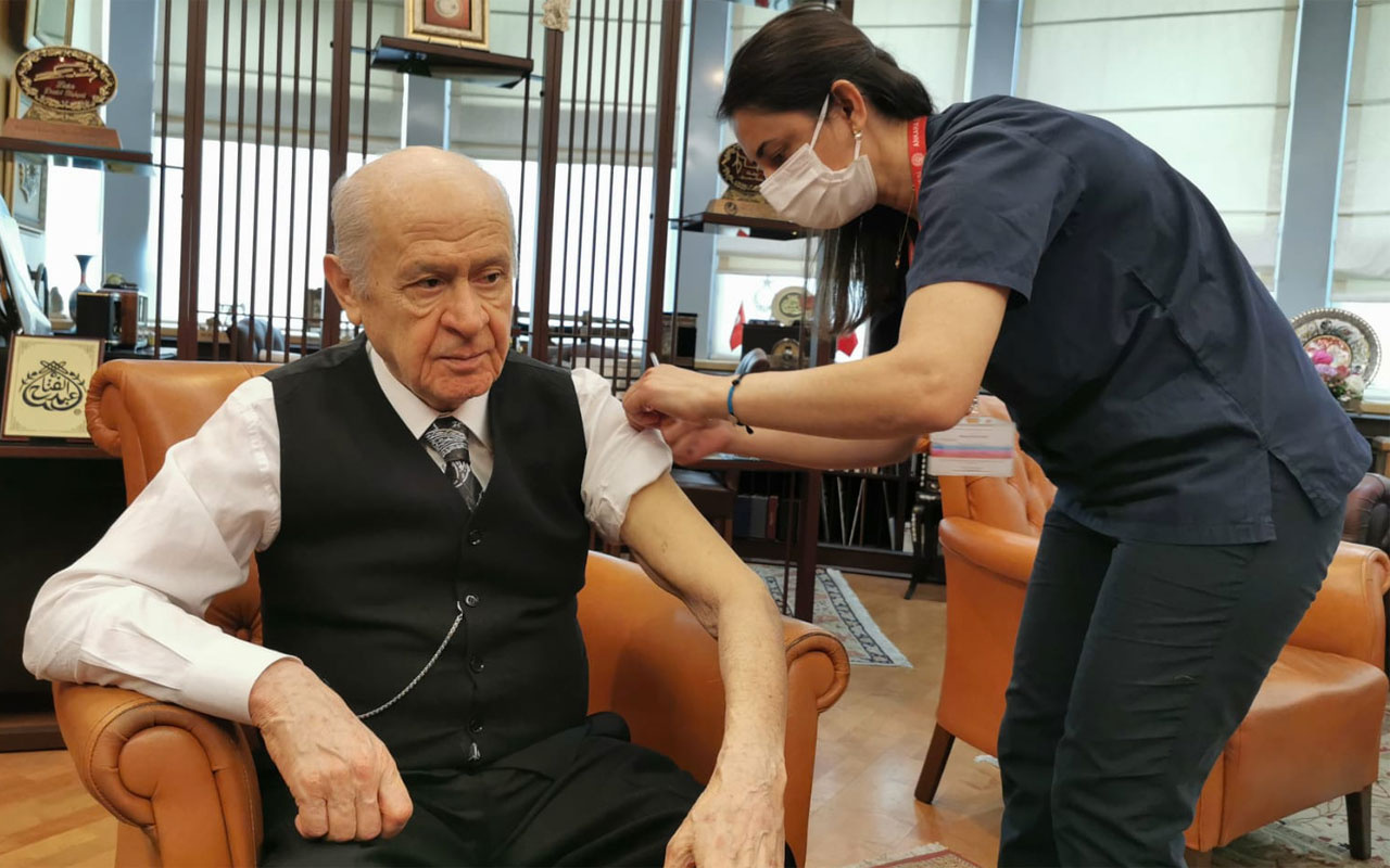 MHP lideri Devlet Bahçeli ikinci doz aşıyı oldu! Sırada kimler var işte aşamalar