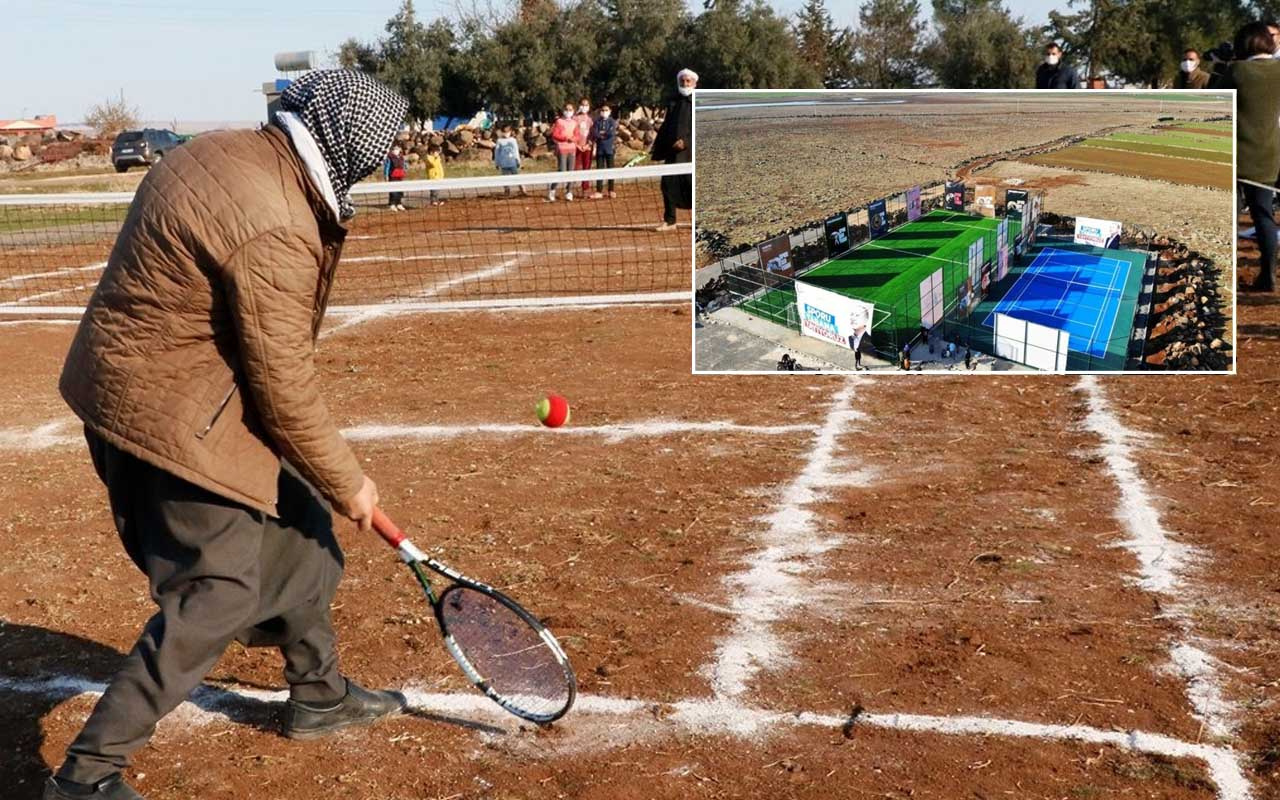 Bakan söz vermişti! Viranşehir'de tenis kortu 1 buçuk ayda tamamlandı