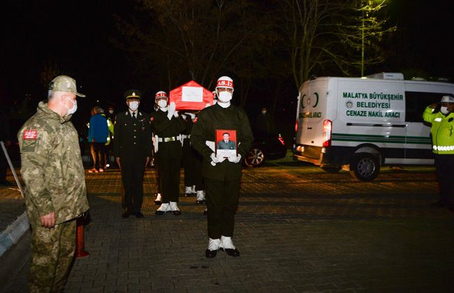 Şehit Hüseyin Sarı'nın naaşı Kahramanmaraş'a getirildi