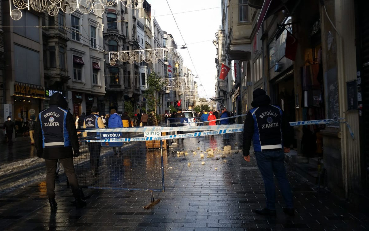 İstanbul İstiklal Caddesi'nde faciadan dönüldü