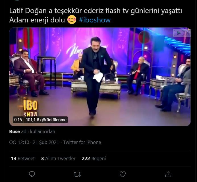 Latif Doğan İbo Show'a damga vurdu Twitter yıkıldı: Aylardır yasaklanan...