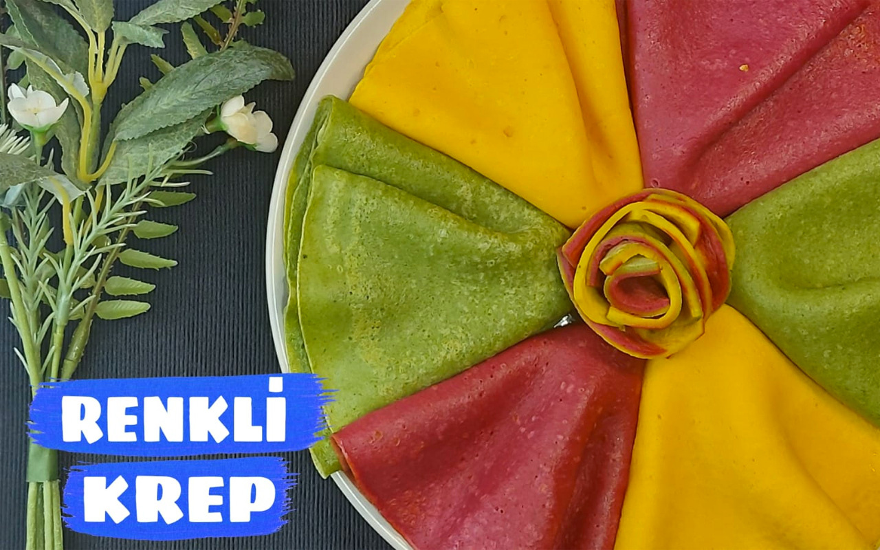 Sebzeli krep nasıl yapılır renk renk lezzet!