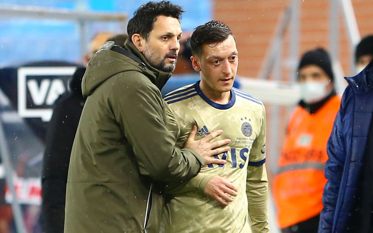 Fenerbahçe'de Mesut Özil'den Erol Bulut'a şok tepki