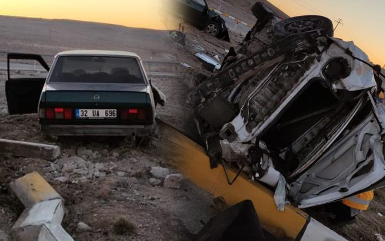 Konya'da feci kaza! İki otomobil çarpıştı: Ölü ve yaralılar var