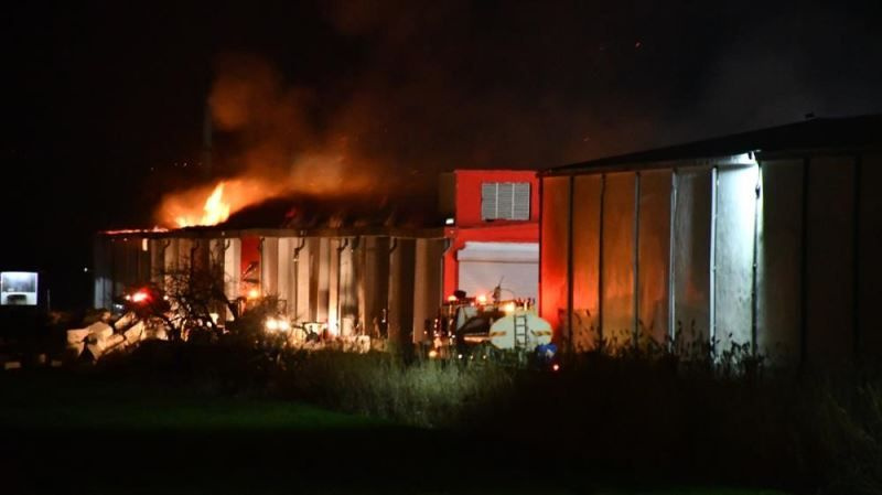 Kahramanmaraş'ta tekstil fabrikasının deposunda yangın