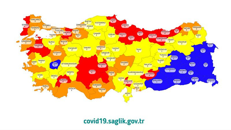 Korkutan harita! 'Kırmızı' illerin sayısı 17'den 26'ya yükseldi seyahat yasağı kapıda