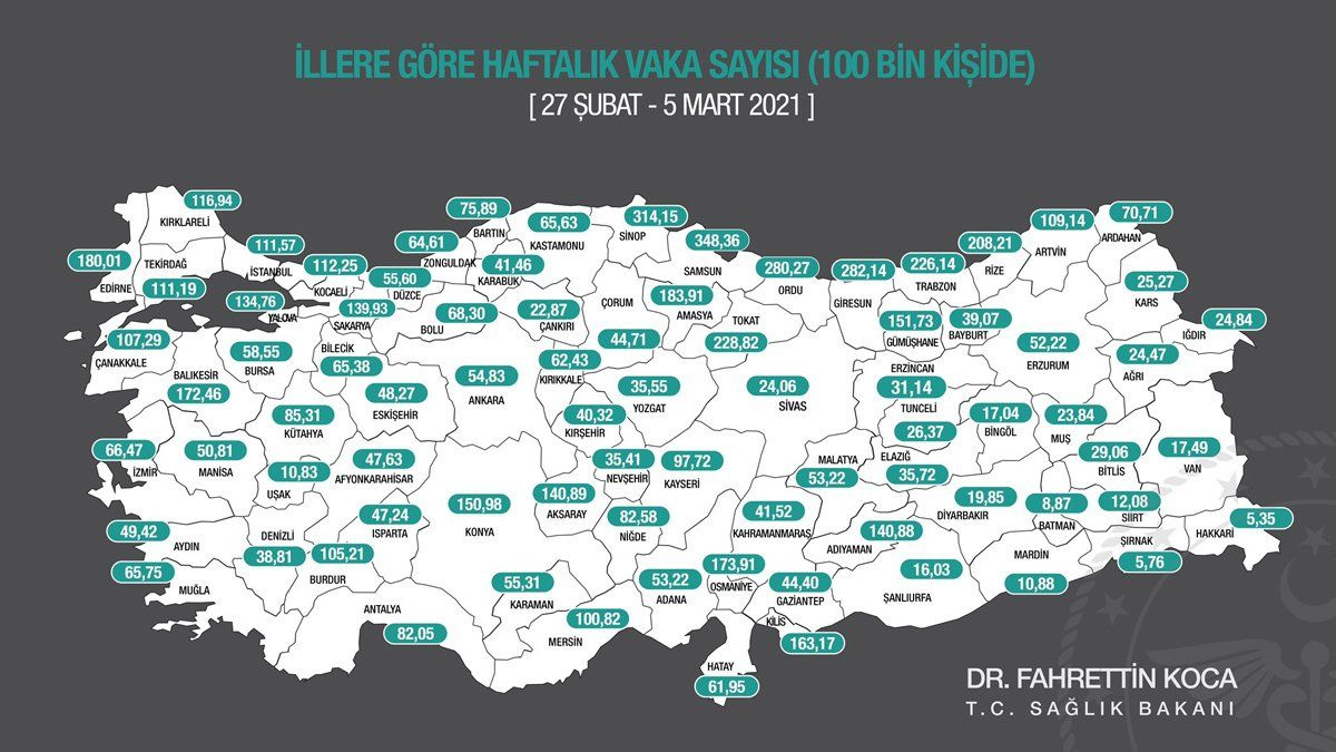 Korkutan harita! 'Kırmızı' illerin sayısı 17'den 26'ya yükseldi seyahat yasağı kapıda