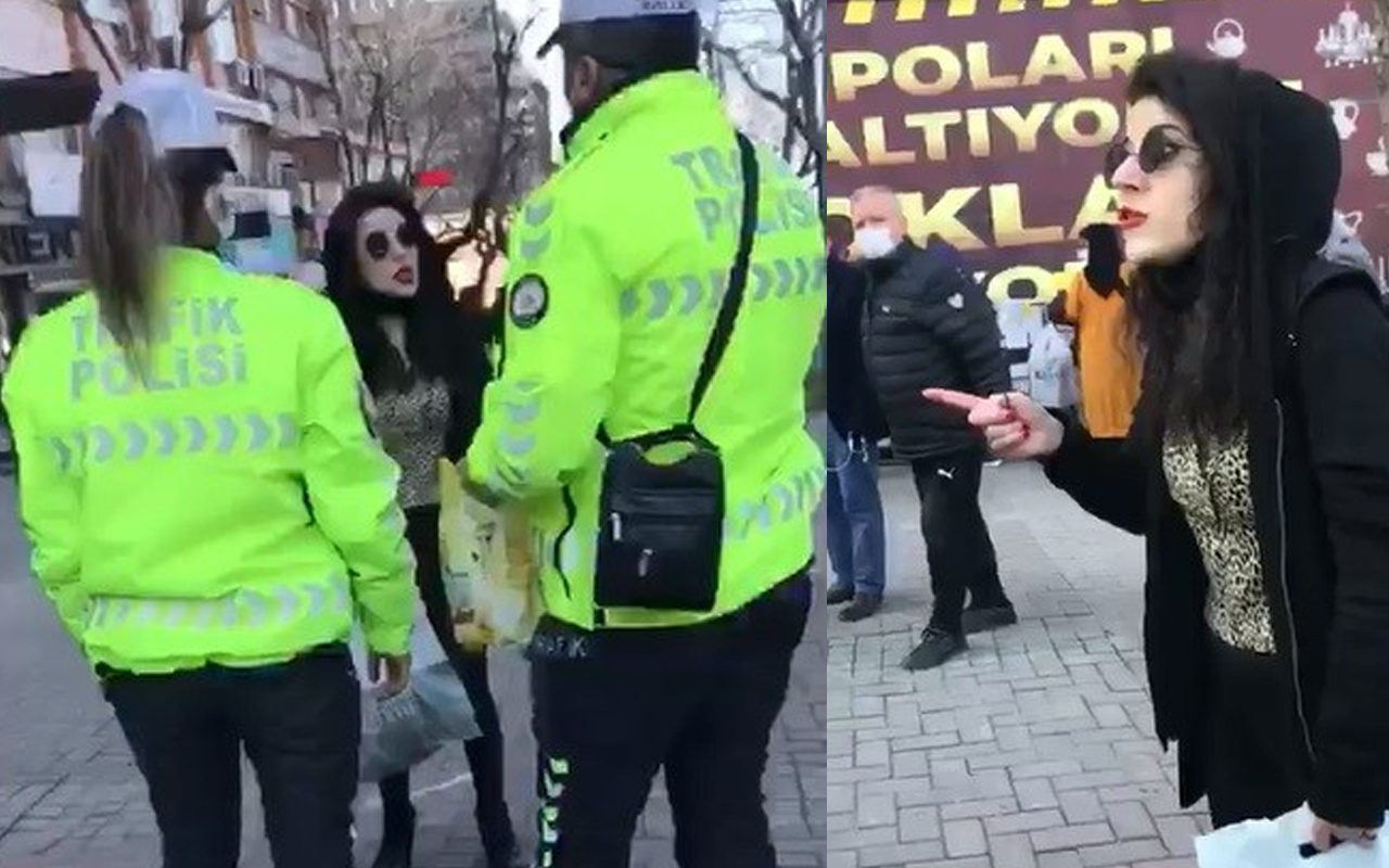 Maskeyi de polisi de takmadı! Bursa'da genç kadın ortalığı birbirine kattı