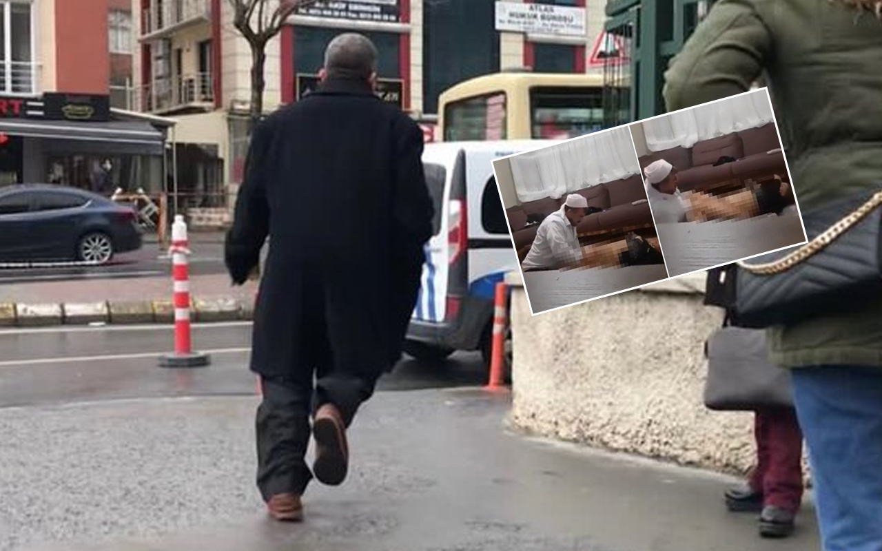 Sapık 'cinci hoca' Burhan Dalğali'nin duruşmadan sonra kameradan kaçtığı anlar