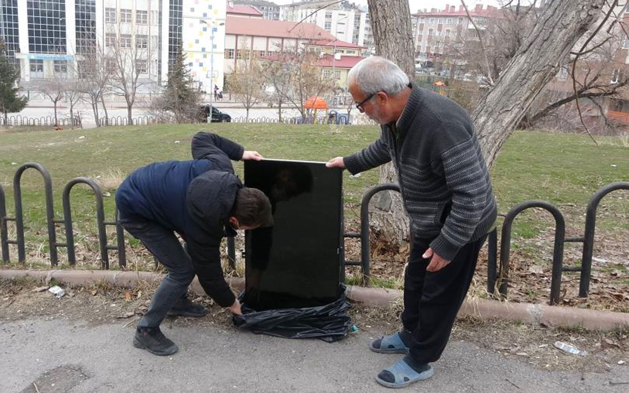 Sivas'ta hırsızlar yalnız yaşayan adamın 'Tek arkadaşımdı' dediği televizyonunu geri getirdi