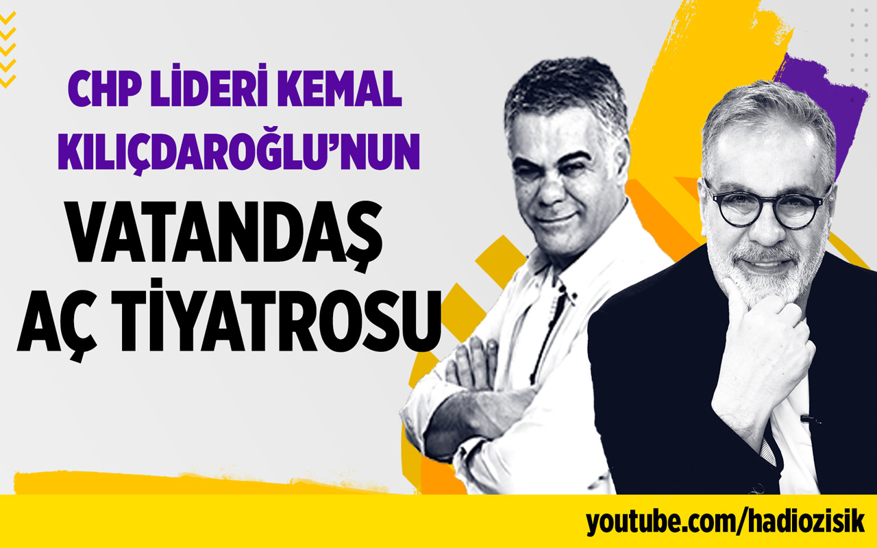 CHP lideri Kemal Kılıçdaroğlu'nun vatandaş aç tiyatrosu