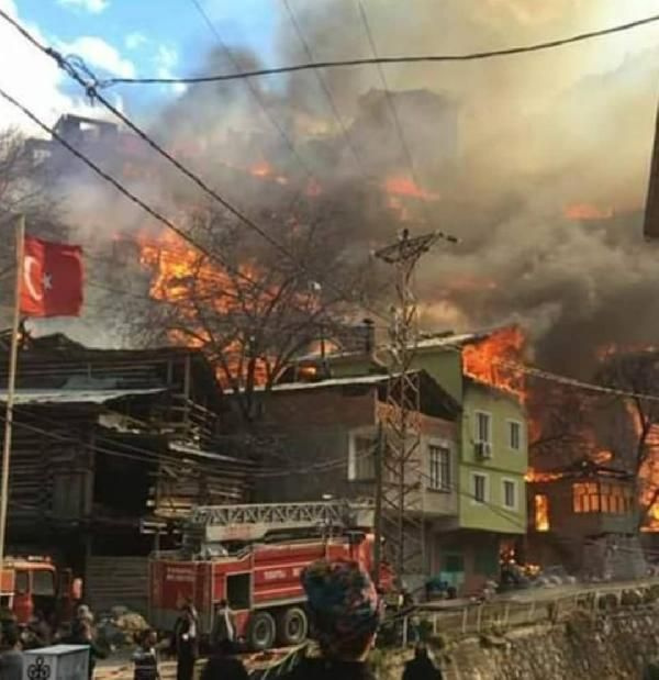 O köy 25 yılda 3 kez yandı! Artvin'in Dereiçi köyündeki yangının bilançosu: 60 ev 30 hayvan...