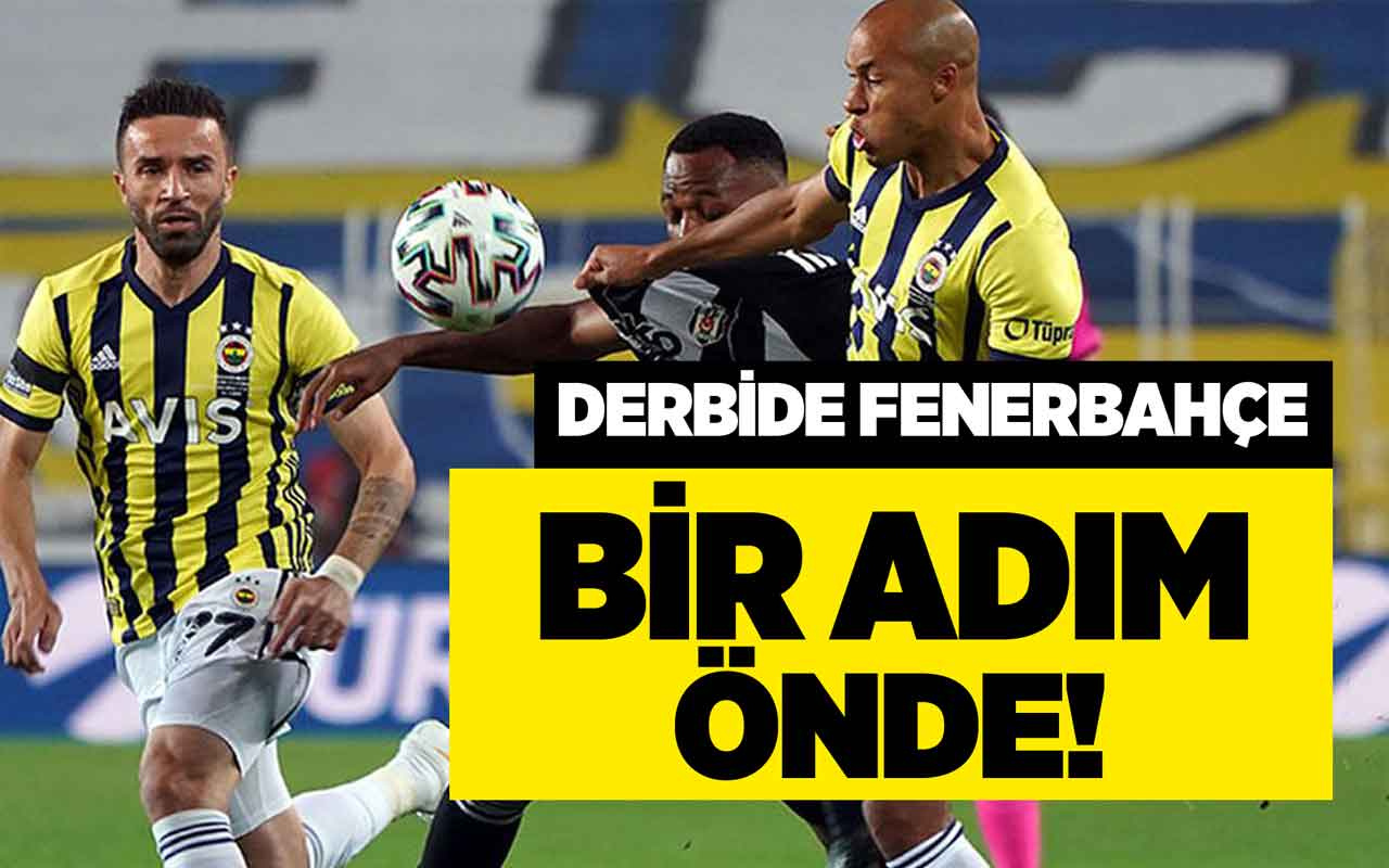 Derbide Fenerbahçe bir adım önde!