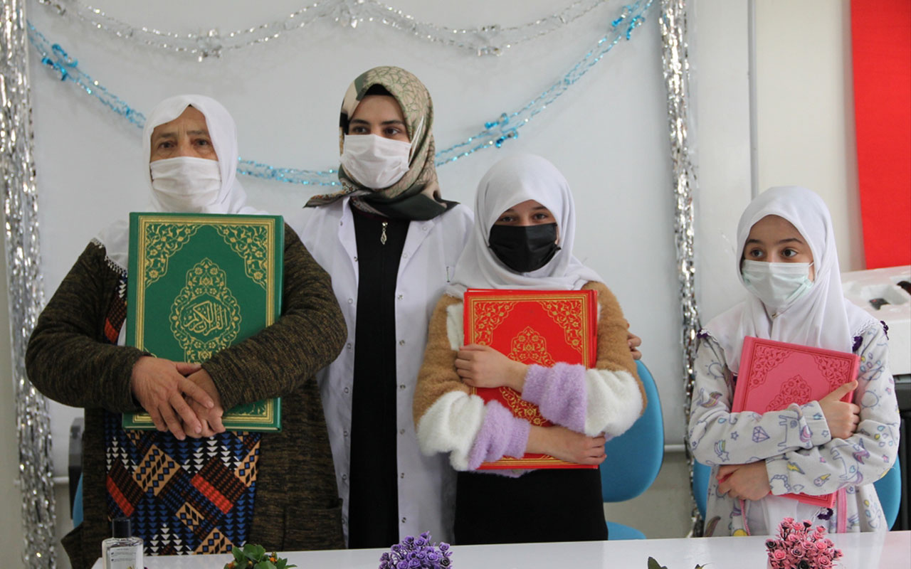 Şırnak'ta katıldığı kursta 70 yaşında Kur'an-ı Kerim'i okumayı öğrendi